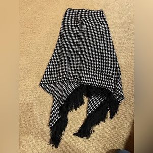 Chicos shawl s/m black and white